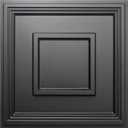 STICKGOO Black Drop Ceiling Tile 2ft x 2ft, Ceiling Panel High-Grade PVC Coverings 24 x 24in - 12 Pack Cover 48 Sq. Ft (24"x24", Black)