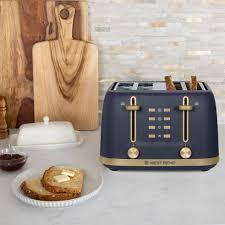 West Bend Timeless 4-Slice Toaster, White Gold