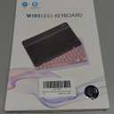 Ultra-Slim Bluetooth Keyboard Portable Mini Wireless Keyboard Rechargeable for Apple iPad iPhone Samsung Tablet Phone Smartphone iPadOS iOS Android (10 inch Black)