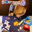 Toddler Solar System Toy, 33Foot Children's Space Felt Board, Suitable Birthday Gift for Boys and Girls, Montessori Solar System Sensory Toy, Planetary Toy for Children Aged 38
