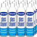 Sprayway Glass Cleaner with Foaming Spray for a Streak-Free Shine for Home and Automotive Use, 19 oz., Pack of 12