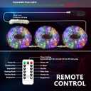 66FT Rope Lights for Outside,Connectable String Lights Outdoor Waterproof IP67,8 Modes 200 LEDs Rope Lighting for Garden,Party,Indoor Bedroom,Christmas Eaves Decor,Multicolors