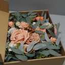 Faux Flower Swag Set of 2 for Wedding Welcome Signs Floral Swag Wedding Reception Ceremony Signs Decor (Terracotta)