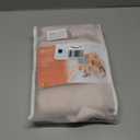 Melodieux Light Pink Semi Sheer Sidelight Curtains for French Door 72 Inches Long, Linen Look Light Filtering Front Door Window Curtains with Tiebacks, 25 by 72 Inch, 2 Panels