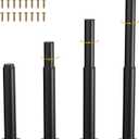 4 PCS Adjustable Furniture Legs,10"-17" Adjustable Metal Height Replacement Support Legs for Table/Bed/Furniture/Cabinet/Couch,Heavy Duty Sofa Cabinet Legs,Legs for Furniture