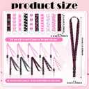 Ctosree 20 Pcs Breast Cancer Awareness Lanyards Silicone Keychains Pink Ribbon Wrist Neck Lanyard for Men Women Wristlet Strap Breast Cancer Survivor Inspirational Gift for Women