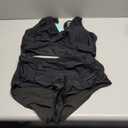 Aqua Eve Women Plus Size Two Piece Swimsuit High Waisted Bikini Set Tummy Control Bathing Suit Black 16W