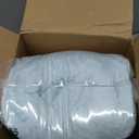 Bedsure GentleSoft Blue Fleece Blanket for Couch - Cozy Soft Blankets for Women, Cute Small Throws for Girls, Light Blue, 50x70 Inches