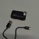 WUBEN G5 Rechargeable EDC Flashlight, 400 Lumens Dual Light Sources Mini Flashlight with RGB Light, Portable Flat Pocket Flashlights, Magnetic Keychain Flashlight for Outdoor Home Emergencies (Black)