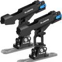 PLUSINNO 2 in 1 Fishing Rod Holders for Boat, Kayak Fishing Rod Holder, Fishing Pole Holders for Track Mount / Deck Mount, Fishing Gear with Fishing Rod Protective Strap, Fishing Accessories & Gifts