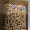 Sratte 52 Pcs Dinosaur Fossil Skeleton Kit for Kids with 24 Assorted Dino Bones & 24 Mini Dinosaur Eggs & 4 Bones, Dino Sand Dig Toys for Science Play Sandbox Birthday Easter Egg Stuffers(Light Brown)