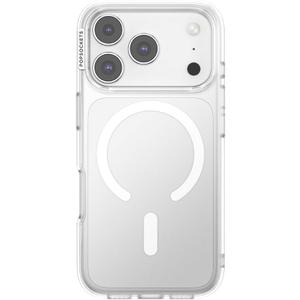 PopSockets iPhone 17 Pro Phone Case Compatible with MagSafe, for iPhone 17 Pro, Wireless Charging Compatible, Case Only - Clear