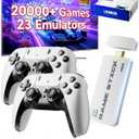 2026 Upgraded Retro Gaming Console, Retro Game Stick, 4K HD HDMI TV Game Stick, Built-in Classic Video Games, Plug & Play Game Console for TV 2 Wireless Controllers