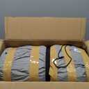 900D Marine Grade Fade and Tear Resistant Trailerable T-Top Boat CoverHeavy-Duty Waterproof and UV-Proof TTOP Boat Storage Cover with Windproof Metal Buckle Straps Fit 26ft-28ft Long(Gray)