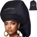 3 x Hooded Hair Dryer Attachment with Dual Turbo Airflow & Soft Headband  Speeds Up Drying for Curly Hair, Reduces Heat on Ears & Neck  Large Hair Dryer Bonnet for Deep Conditioning at Home