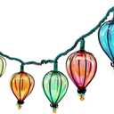 11FT Multicolor String Lights with 10 Bulbs, UL Listed Connectable Waterproof Decorative LED Lights Hanging for Backyard Patio, Indoor/Outdoor for Christmas Wedding Party Festival Lighting