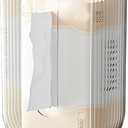 No-Drill Wall-Mounted Transparent Tissue Box Holder  Stylish and Durable Home Decor, Perfect for Bathroom, Kitchen, and Living Room (White)