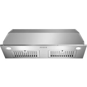 Range Hood Insert 36 inch, Stainless Steel Range Hood 700 CFM, Ductless/Ducted Convertible Kitchen Vent Hood w/Push Button Control, 3-Speed Fan