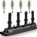 UF669 Ignition Coil Packs and Iridium Spark Plugs Compatible with 2011-2021 Chevy Cruze Sonic Trax Volt Cadillac ELR Buick Encore L4 1.4L