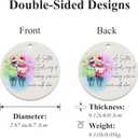 3 x Gifts for Sisters from Sisters, Sister Ornament 2025, Sister Gifts for Friends Women, Ceramic Ornament