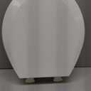 BEMIS 500EC 390 Toilet Seat with Easy Clean & Change Hinges, 1 Pack Round, Cotton White