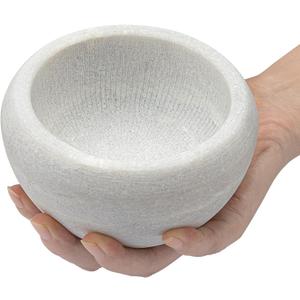 Shaving Soap & Cream Bowl for Men, Natural White Marble Stone, Heat Preservation, Easier to Whip Up a Fantastic Foam with Interior Micro-ridges, Art of Shave Lather bowl