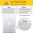 Glitter Case for iPad 10.2 inch(9th/8th/7th Generation,2021/2020/2019),Slim Sparkly Bling Bifold Stand with Pencil Holder,Smart Flip Tablet Case Cover with Auto Sleep/Wake,Pink