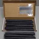 Mega Candles 12 pcs Unscented Black Taper Candles, Hand Poured Wax Candle 10 Inch x 7/8 Inch, Home Dcor, Wedding Receptions, Centerpieces, Occasions, Romantic Dinners, Prayer, Candle Holders