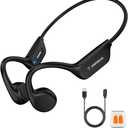 Open Ear Headphones Wireless Bluetooth, IP68 Waterproof Bone Conduction Headphones Bluetooth, Earphones Wireless Bluetooth, Sports Headphones for Running Swimming, 10 Hours Continuous Music