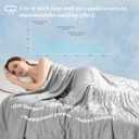 VK VKLIVING Cooling Comforter Twin Size, Summer Cooling Blanket for Hot Sleepers and Night Sweats, Lightweight & Breathable Soft Summer Cool Quilt for Twin Bed (60"x80", Grey)