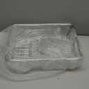 Large Dish Drainer Rack in Sink Adjustable, Expandable 304 Stainless Steel Metal Dish Drying Rack Organizer with Stainless Steel Utensil Holder Over Inside Sink Counter, Rustproof (Medium - 14.96×11.02×5.35 Inches)