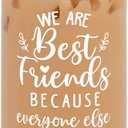 Birthday Gifts for Women Friendship - Birthday Gifts for Friends Female - Mothers Day Gifts for Friends - Friendship Gifts for Women Friends, Gifts for Best Friends, Bestie Gifts - 16 Oz Can Glass