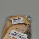 MOROBOR 100mm Half Moon Drawer Handles, 6PCS Wooden Semi Circle Pulls Beech Wood Wardrobe Hardware Double Hole Handle for Drawer Cabinet Wardrobe (101mm)