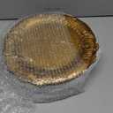 Mifoci Antique Gold Charger Plates Set of 24 Plastic Gold Chargers for Dinner Plates Decorative 13" Round Plate Bulk with Embossed Rim for Dinner, Party, Wedding(Classic)
