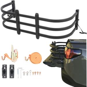 Truck Bed Extender,Aluminum Bilateral Retractable Tailgate Extender,52"-62.6"|23"26.7"|H18,Fits for Ford F150,Titan,ToyotaTundra,ChevySilverado,GMC Sierra,Ram 1500/2500/3500,with Pair of Brackets
