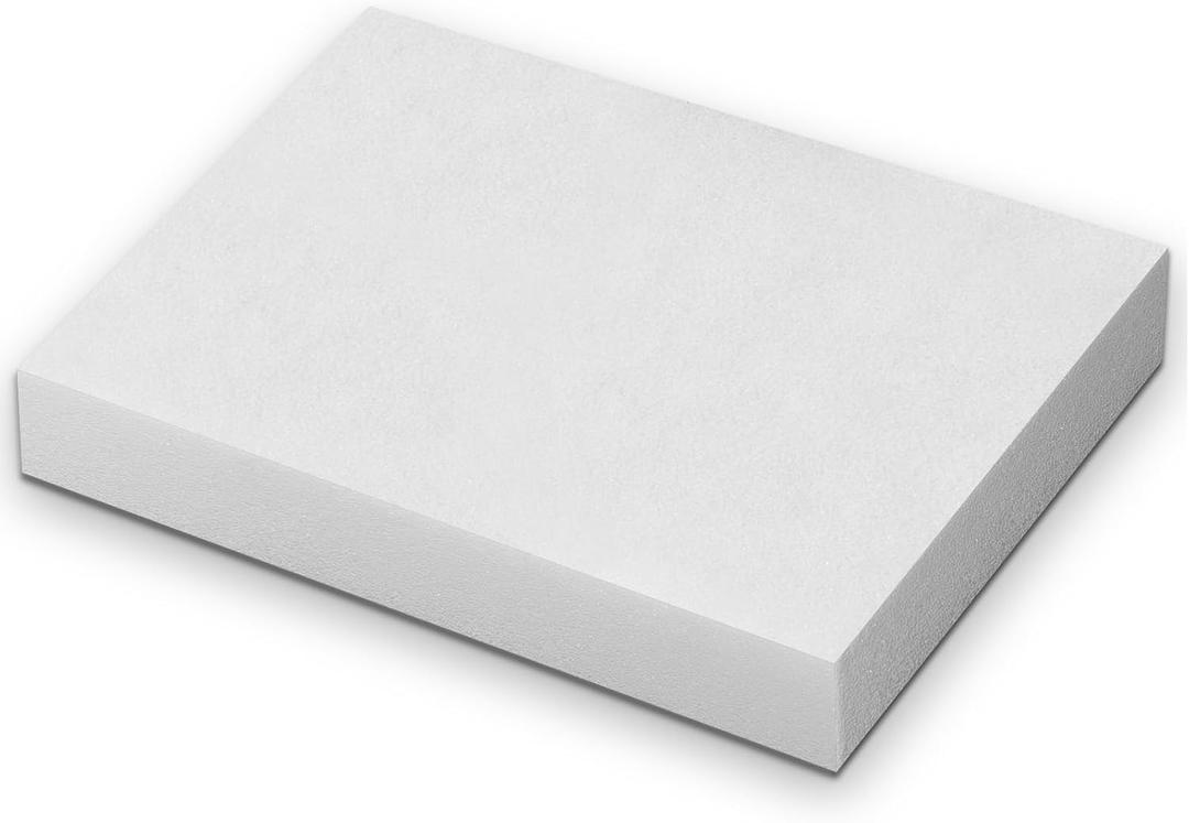 Polyurethane Foam Padding, 1 PCS 16 x 12 x 3 Inch White Soft Cuttable Packing Foam Inserts for Cases, Furniture, Automotive and Packaging