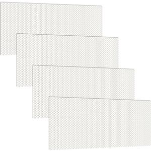 Frienda 4 Pcs Fluorescent Light Covers Replacement Flat Clear Prismatic Acrylic Ceiling Light Cover Panels(23.75" x 47.75" x 0.1")