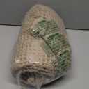 Recycled Cotton Plain Waffle Textured Chair Sofa Set Throw Over Blanket in Ivory Cream 75x26in