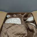 HDCAXKJ 100% Waterproof Velvet Recliner Sectional Couch Covers L Shaped Corner Reclining Sofa Cover Washable Thick Non Slip Sectional Slipcover with Pockets (5 Seat and 2 Middle Console, Light Brown)