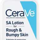 CeraVe SA Lotion for Rough & Bumpy Skin, Vitamin D, Hyaluronic Acid, Lactic Acid & Salicylic Acid Lotion, Fragrance Free & Allergy Tested, 8 Ounce