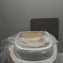 Thereye Self Cleaning Cat Litter Box, Open-Top Automatic Litter Box with APP Control, Safety Sensor and 10L Large Waste Bin, Smart Kitty Litter Boxes with Trash Bags and Mat for Multiple Cats (Grey)