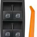 Power Window Switch Fits for Mercedes-Benz W164 W251 GL320, GL350, GL450,R320, R350, R500, R63 AMG.Driver Side Control Door vidrios Master Switch.Replaces A2518300590, 2518300590