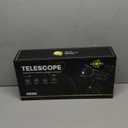 Telescope, 70mm Aperture 400mm AZ Mount Astronomical Refracting Telescopes (20x-200x) for Kids & Adults, Portable Travel with Tripod Phone Adapter, Remote Control, Easy to Use, Black