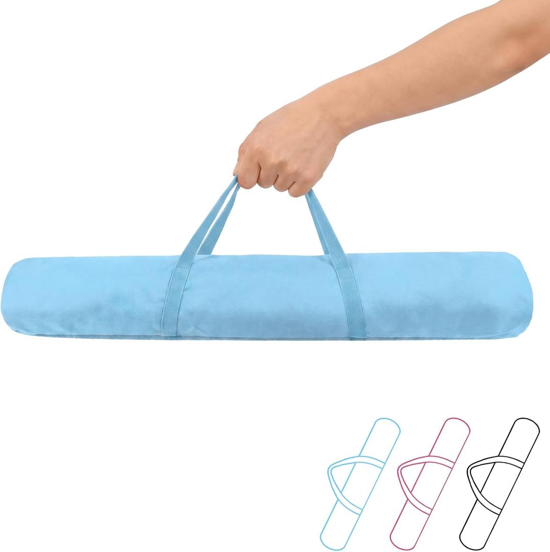 Mahjong Mat Storage Bag for 33 Inch Mat, Portable Carrying Case with Zipper and Reinforced Handles, Travel Storage Bag for Standard Mahjong Mat (Blue)