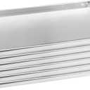 HARDURA Aluminum Baking Sheet Pan 18L X 13W X 1H Cookie Sheet, 6Packs, For Oven in Bakery & Restaurant, Kitchen