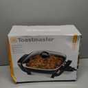 Toastmaster 12" Nonstick Electric Skillet - Deep Skillet Appliance with Glass Lid - Multipurpose Kitchen Cookware for Breakfast & More