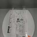 KOHLER K-4775-0 Brevia Round Toilet Seat with Quick-Release Hinges And Quick-Attach Hardware For Easy Clean, White