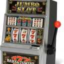 Liberty Imports Lucky Sevens Jumbo Slot Machine Casino Toy Piggy Bank Replica with Flashing Lights and Jackpot Sounds