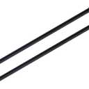 KXLife 2 Pack Spring Tension Curtain Rod for Window 28 to 48 Inch, Adjustable Expandable Small Curtain Tension Rods No Drill for Kitchen, Bathroom, Doorway, Cupboard(Black)