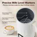 Milk Frother and Steamer, 4 in 1 Electric Milk Frother, 11.8oz Automatic Hot and Cold Foam Maker and Milk Warmer for Latte, Cappuccino, Hot Chocolate, Dishwasher Safe